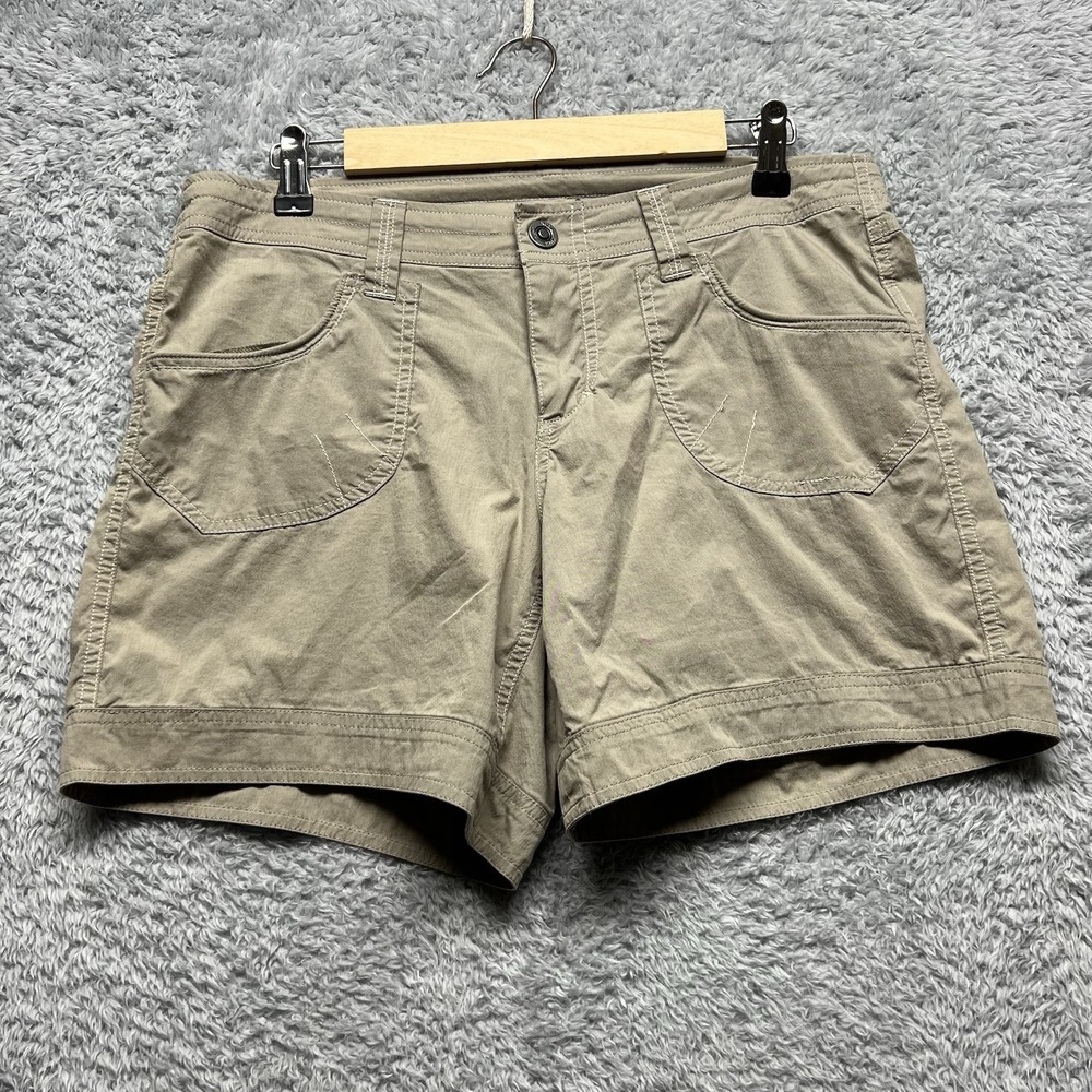 Kuhl Shorts Womens 8 Beige Kontra Utility Gorpcore Hiking Outdoor Trails